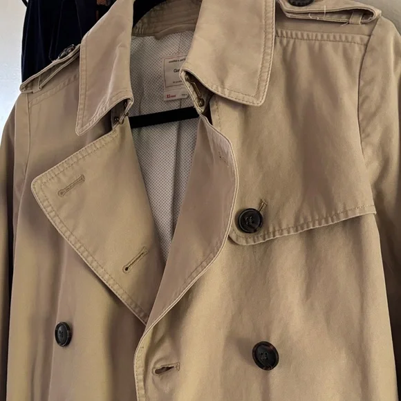 GAP Tan Trench Coat - Picture 5 of 9